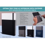 Optima Two Tone A5 Notebook With Fastener